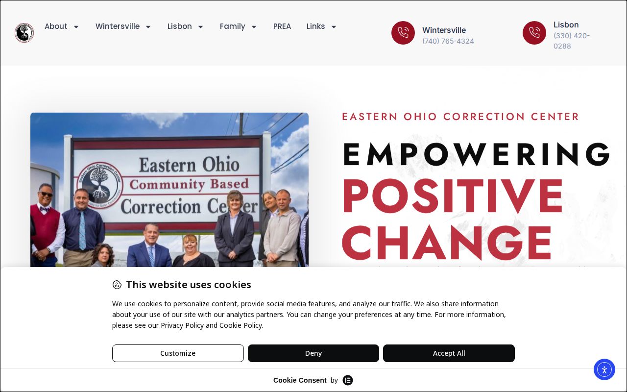 Eastern Ohio Correction Center Wintersville release and facility information for Carroll County